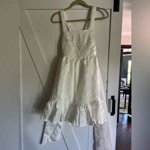 Sister Jane Mariella Jacquard Mini Dress, White, size Small